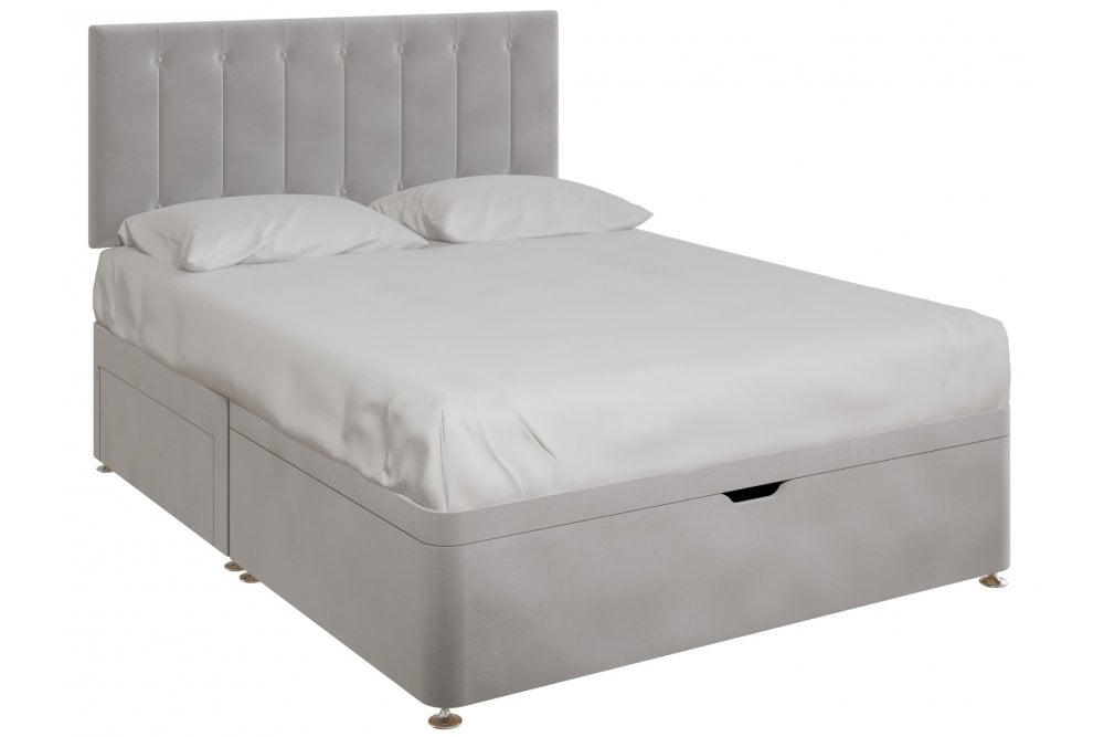 Cherry Half End Lift Ottoman And 2 Large Drawers With Headboard