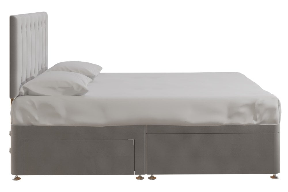 Cherry Half End Lift Ottoman And 2 Large Drawers With Headboard