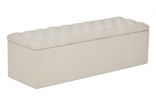 Hemlock Chesterfield Style Fabric Blanket Box