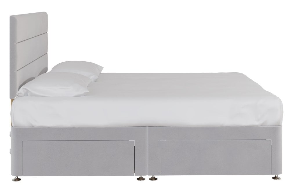 Beech Divan Bed With 2 Large Side Drawers