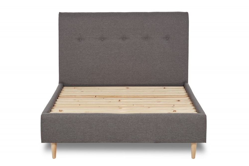 Brompton Shaped Headboard With Shallow Buttoning