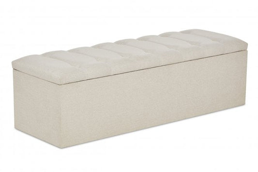 Cherry Fabric ottoman blanket box