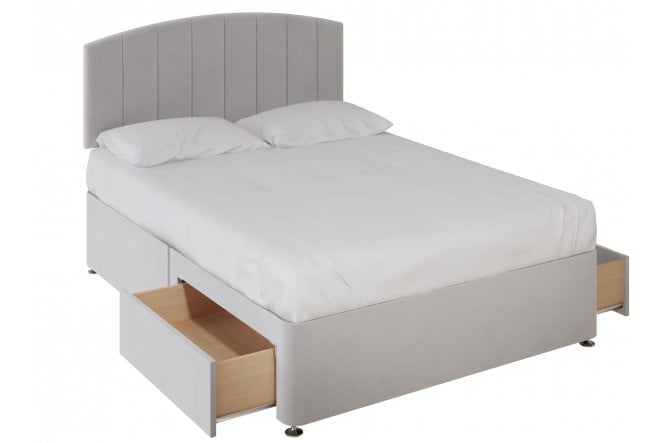 Cypress Divan Bed With 2 Large End Drawers