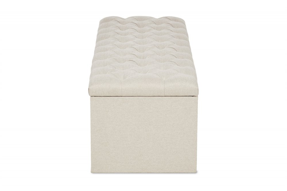 Hemlock Chesterfield Style Fabric Blanket Box