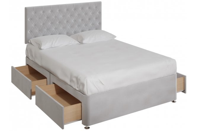 Hemlock Divan Bed With 4 Large Drawer