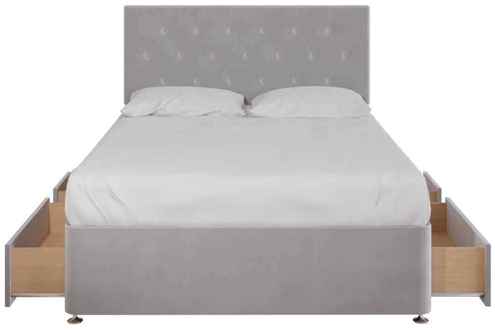 Holly Divan Bed With 4 Drawers - Varied Sizes