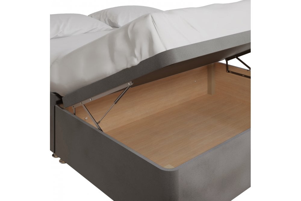 Maple Luxury Storage Ottoman Bed Base – Half End Lift With 2 Large Drawers