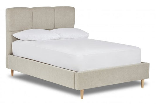 Thornton Modern Square Paneled Fabric Bed