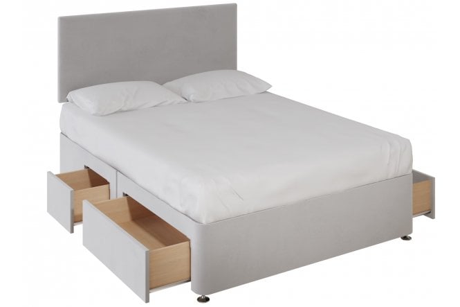 Alder Divan Bed With 4 Drawers - Varied Sizes
