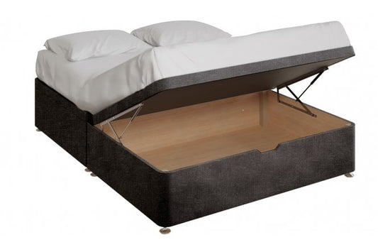 Maple Luxury Storage Ottoman Bed Base – Half End Lift